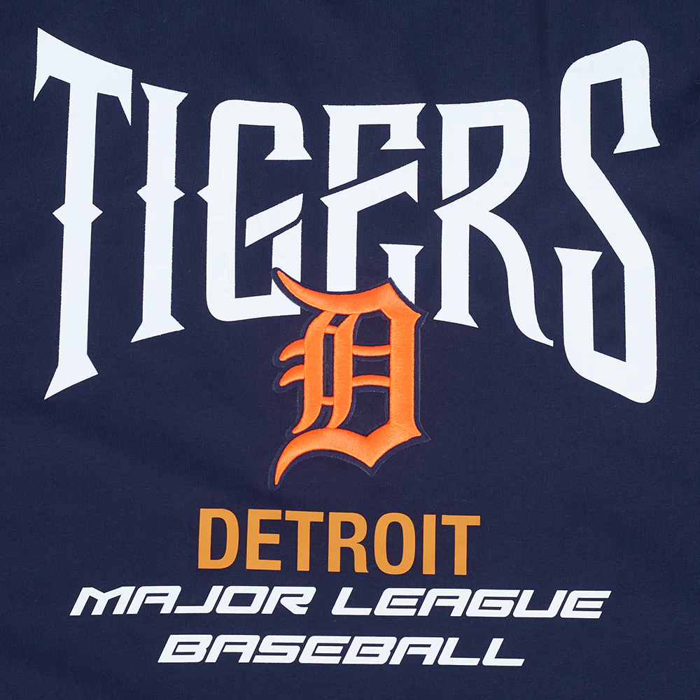 MLB DETROIT TIGERS CITY TOUR 2.0 MEN'S COTTON JERSEY DROP SHOULDER TOP (MIDNIGHT NAVY) - Image 5