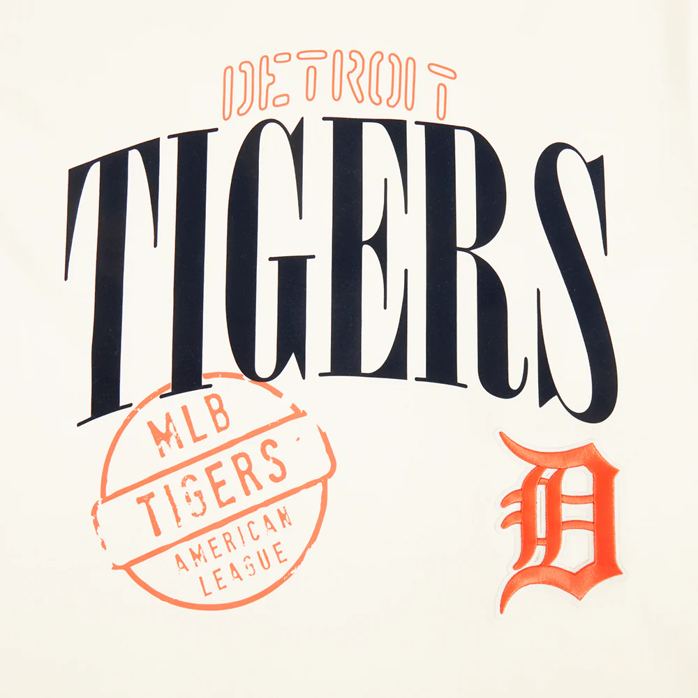 MLB DETROIT TIGERS STAMPED MEN'S S/S TEE (EGGSHELL) - Image 5