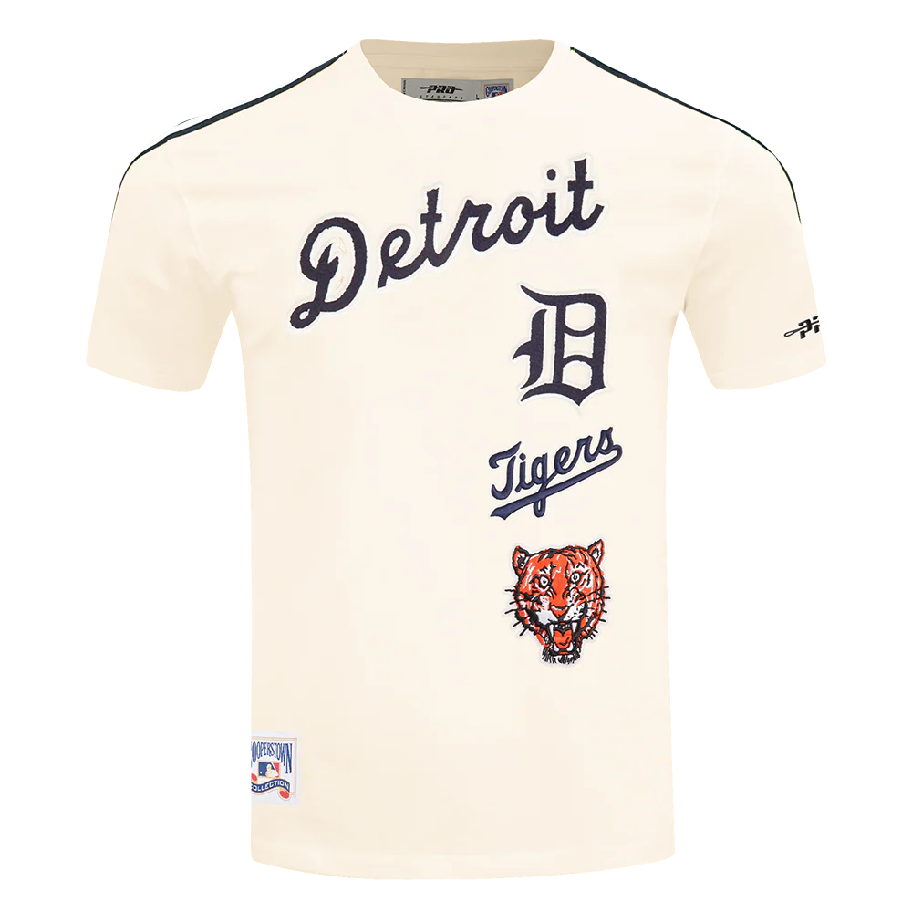 MLB DETROIT TIGERS RETRO CLASSICS MEN'S SJ TAPING TOP (EGGSHELL/ MIDNIGHT NAVY) - Image 3