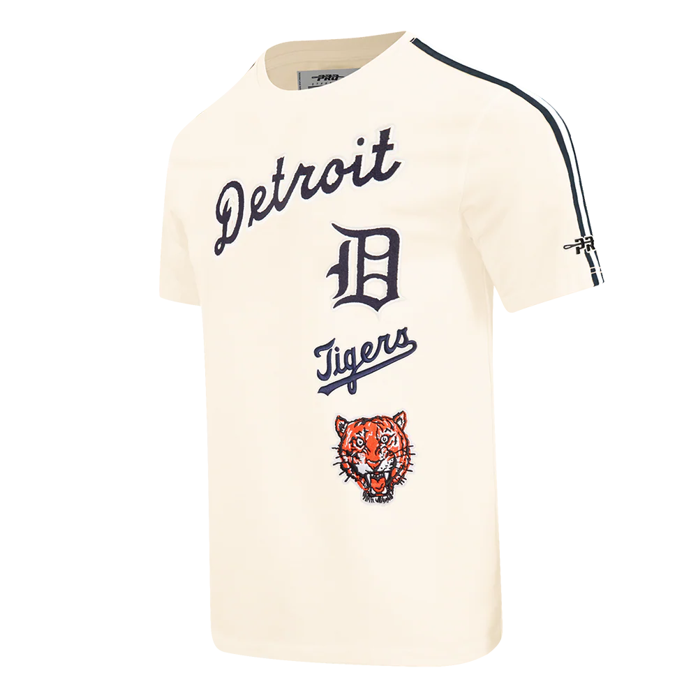 MLB DETROIT TIGERS RETRO CLASSICS MEN'S SJ TAPING TOP (EGGSHELL/ MIDNIGHT NAVY) - Image 4