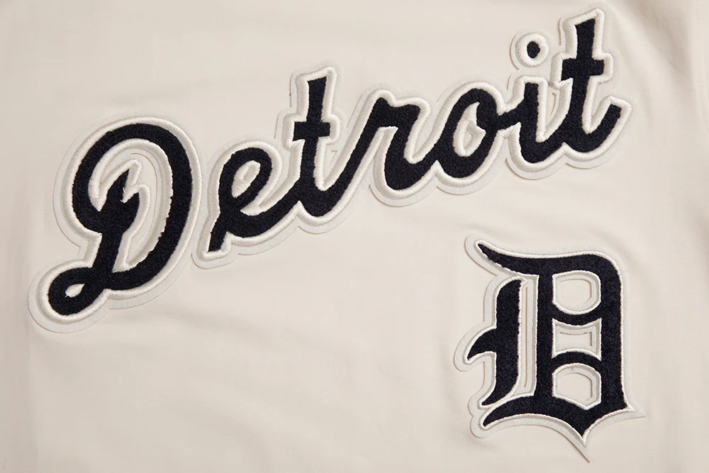 MLB DETROIT TIGERS RETRO CLASSIC MEN'S STRIPED TOP (EGGSHELL/ MIDNIGHT NAVY) - Image 6