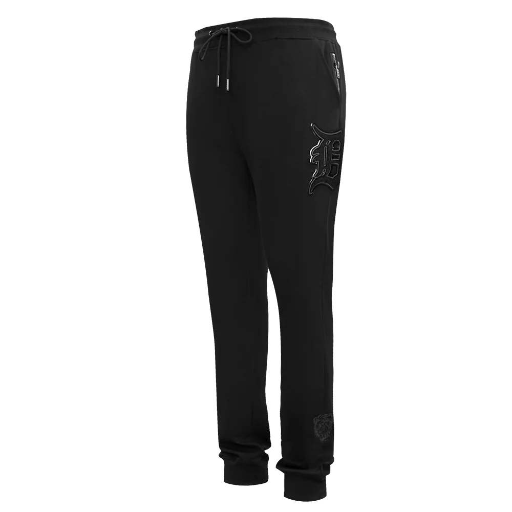 MLB DETROIT TIGERS TRIPLE BLACK LOGO MEN'S JOGGER (BLACK)