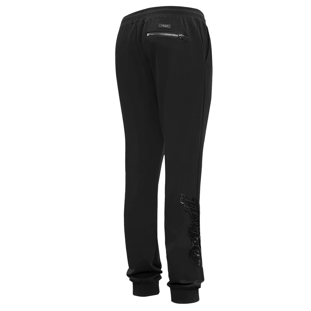 MLB DETROIT TIGERS TRIPLE BLACK LOGO MEN'S JOGGER (BLACK) - Image 4