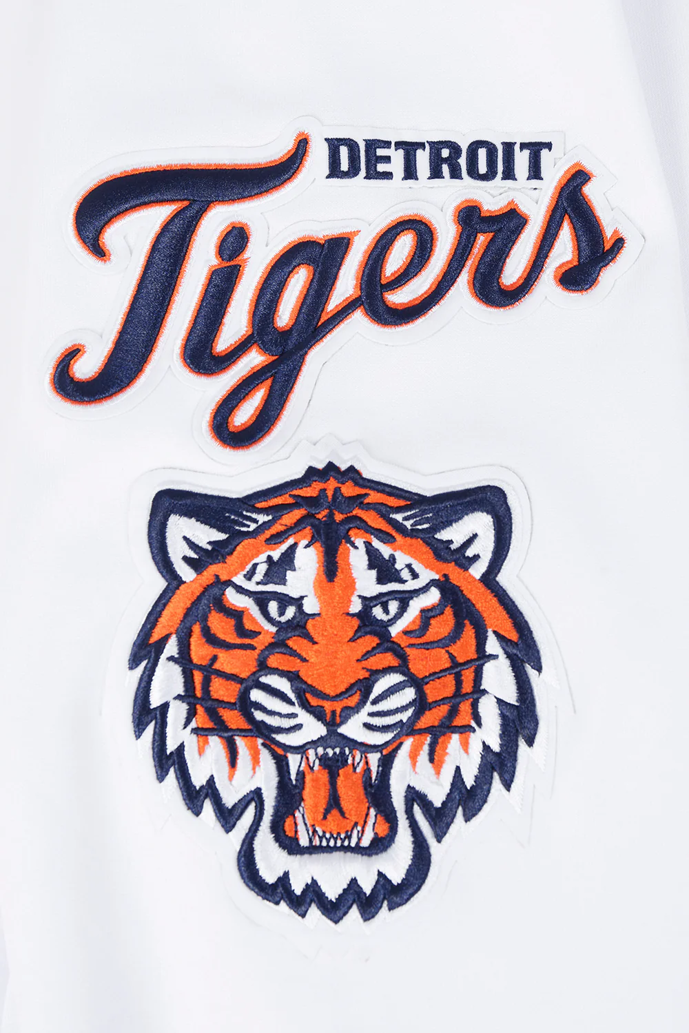 MLB DETROIT TIGERS CLASSIC CHENILLE MEN'S PULLOVER HOODIE (WHITE) - Image 6