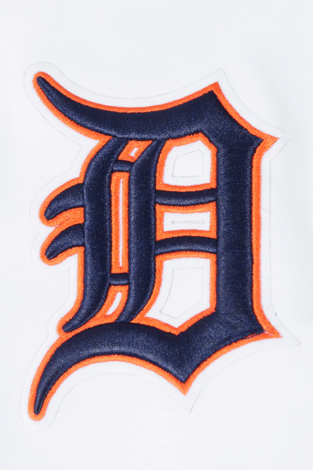 MLB DETROIT TIGERS CLASSIC CHENILLE MEN'S PULLOVER HOODIE (WHITE) - Image 7