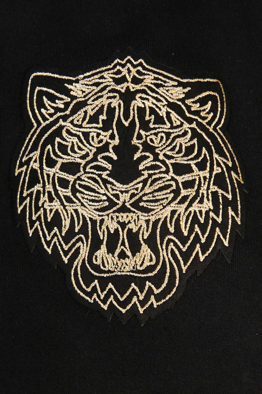 MLB DETROIT TIGERS BLACK & GOLD DOUBLE KNIT PULLOVER HOODIE (BLACK) - Image 7