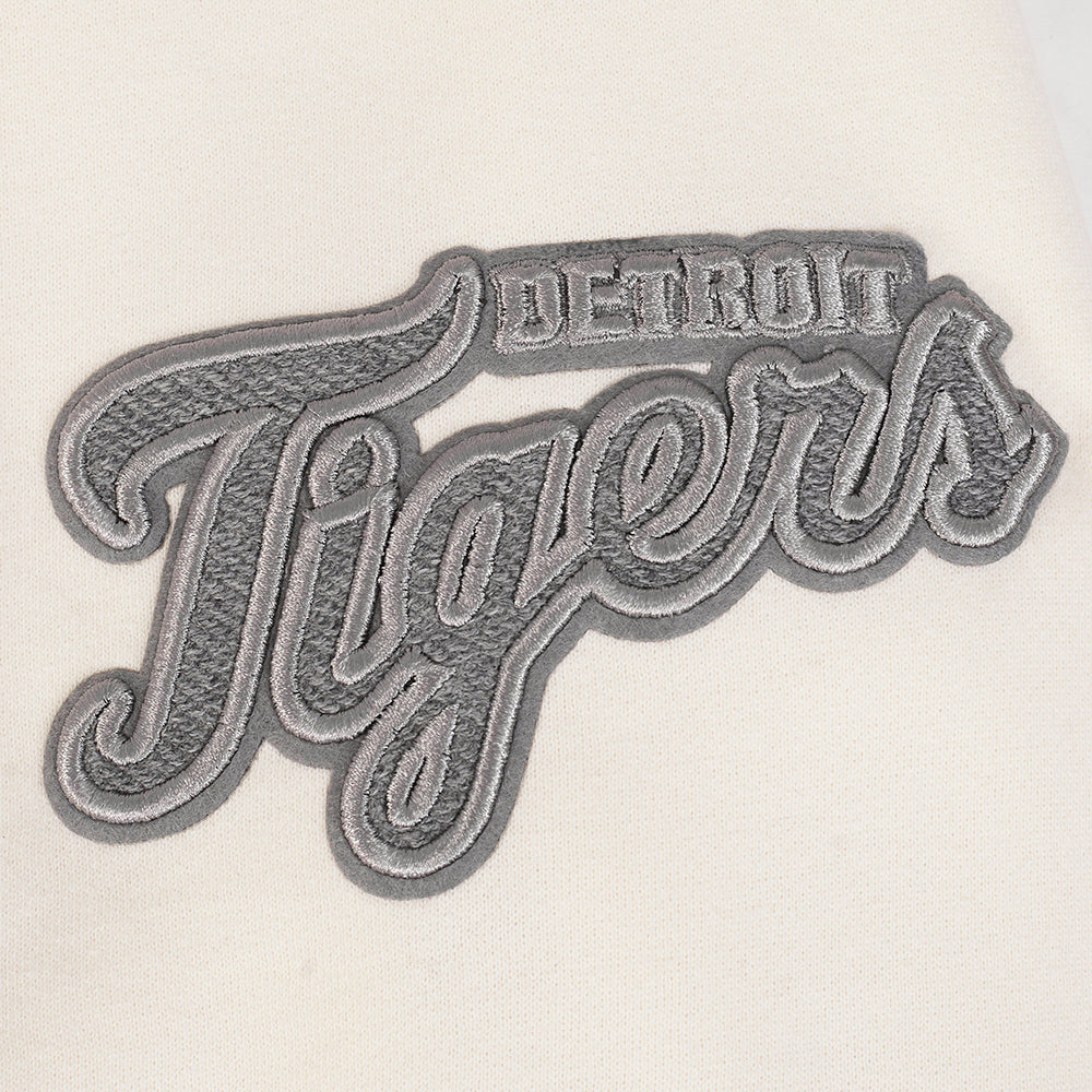 MLB DETROIT TIGERS REVERSE FRENCH TERRY MEN'S DROP SHOULDER FLEECE CREWNECK (EGGSHELL) - Image 10