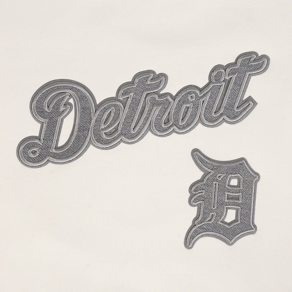 MLB DETROIT TIGERS REVERSE FRENCH TERRY MEN'S DROP SHOULDER FLEECE CREWNECK (EGGSHELL) - Image 11