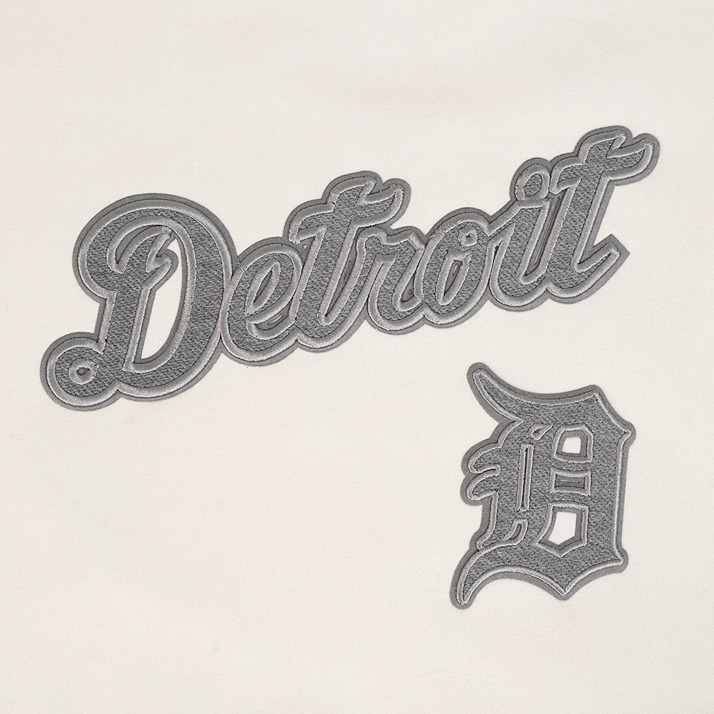 MLB DETROIT TIGERS REVERSE FRENCH TERRY MEN'S DROP SHOULDER FLEECE CREWNECK (EGGSHELL) - Image 13