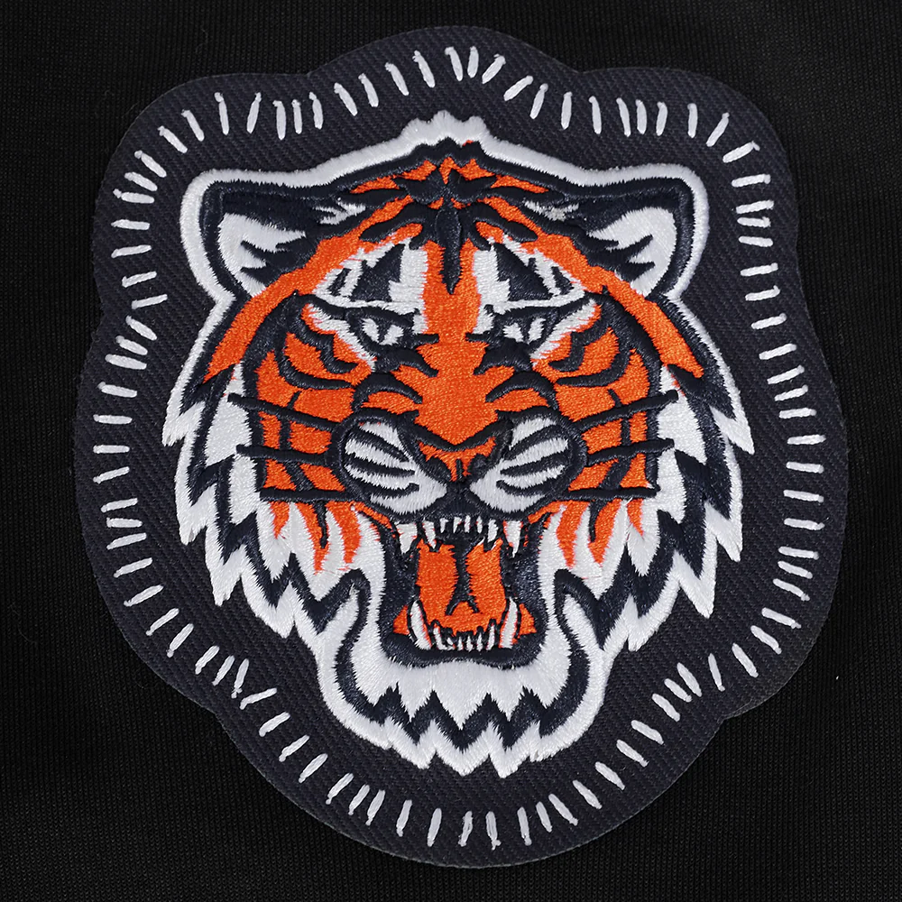 MLB DETROIT TIGERS DIY PICK STITCH MEN'S DOUBLE KNIT PULLOVER HOODIE (BLACK) - Image 8