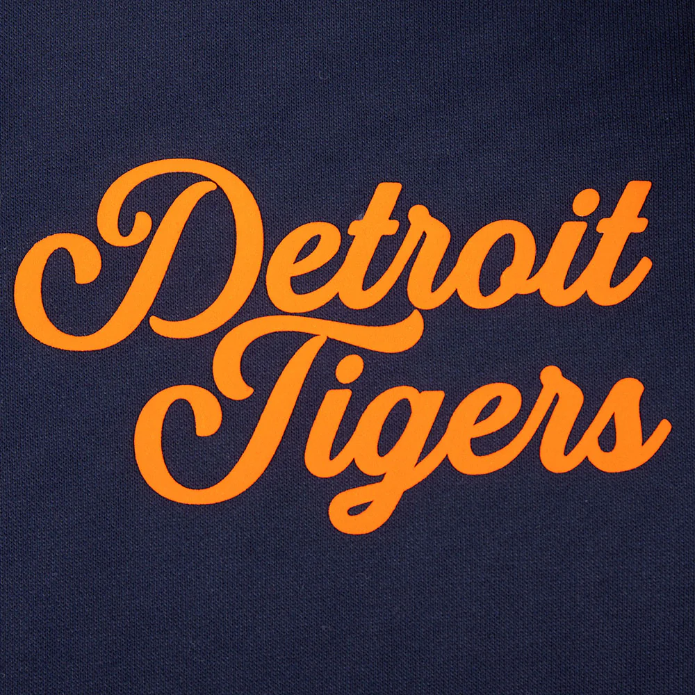 MLB DETROIT TIGERS SOUVENIR MEN'S FLEECE PULLOVER HOODIE (MIDNIGHT NAVY) - Image 5