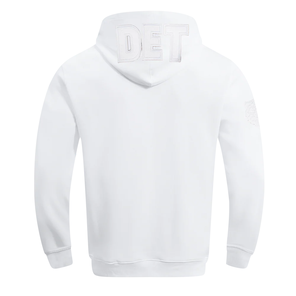 MLB DETROIT TIGERS WHITE OUT MEN'S DOUBLE KNIT PULLOVER HOODIE (WHITE) - Image 3