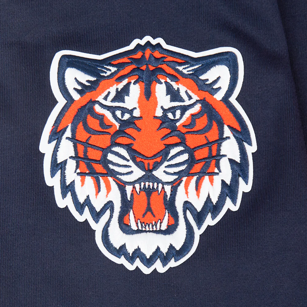 MLB DETROIT TIGERS SUGAR SKULL MEN'S FLEECE PULLOVER HOODIE (MIDNIGHT NAVY) - Image 7