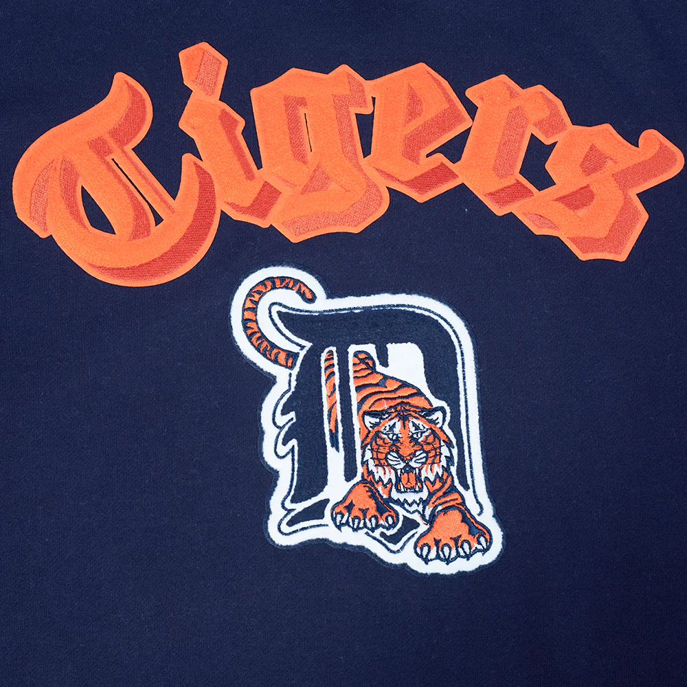MLB DETROIT TIGERS BEST OF MEN'S DROP SHOULDER FLC PO HOODIE (MIDNIGHT NAVY) - Image 6