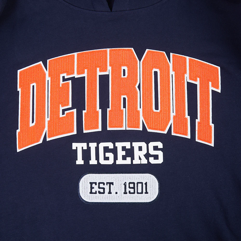 MLB DETROIT TIGERS CITY ARCH MEN'S FLC PO HOODIE (MIDNIGHT NAVY) - Image 5