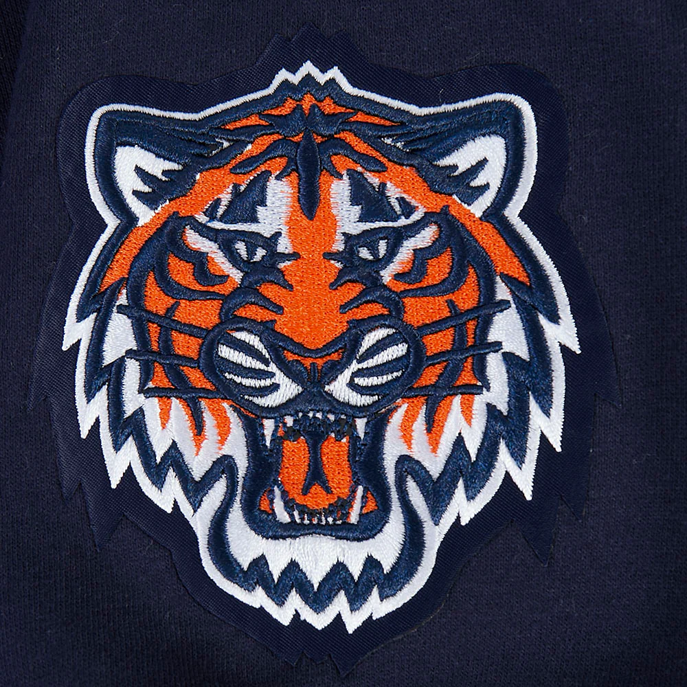 MLB DETROIT TIGERS WINGSPAN MEN'S DROP SHOULDER FLC PO HOODIE (MIDNIGHT NAVY) - Image 6