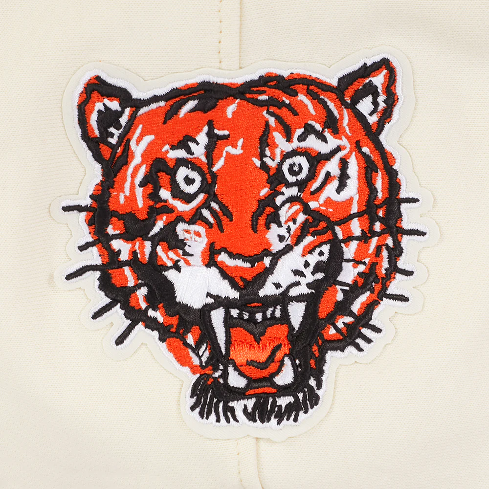 MLB DETROIT TIGERS RETRO CLASSICS MEN'S RIB FLC PO HOODIE (EGGSHELL/ MIDNIGHT NAVY) - Image 9