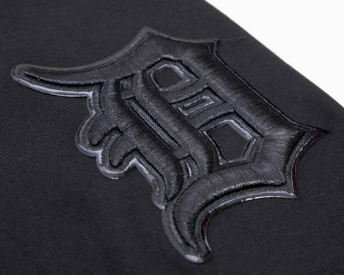 MLB DETROIT TIGERS TRIPLE BLACK ZIPPER HOODIE (BLACK) - Image 12