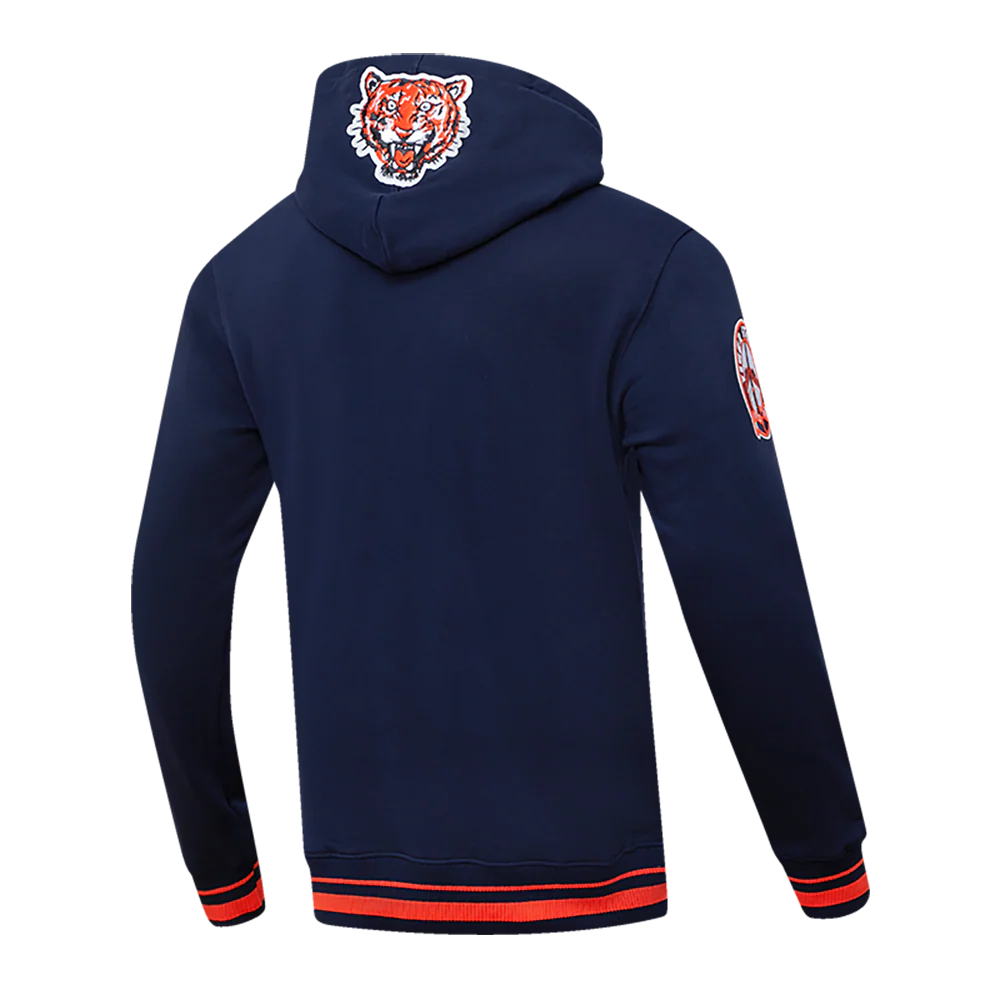 MLB DETROIT TIGERS RETRO CLASSIC MEN'S PULLOVER HOODIE (MIDNIGHT NAVY/ORANGE/ MIDNIGHT) - Image 3