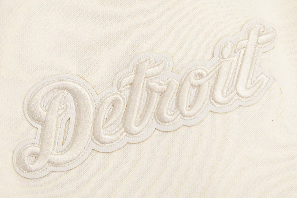 MLB DETROIT TIGERS NEUTRAL DROP SHOULDER FLEECE CREWNECK (EGGSHELL) - Image 5