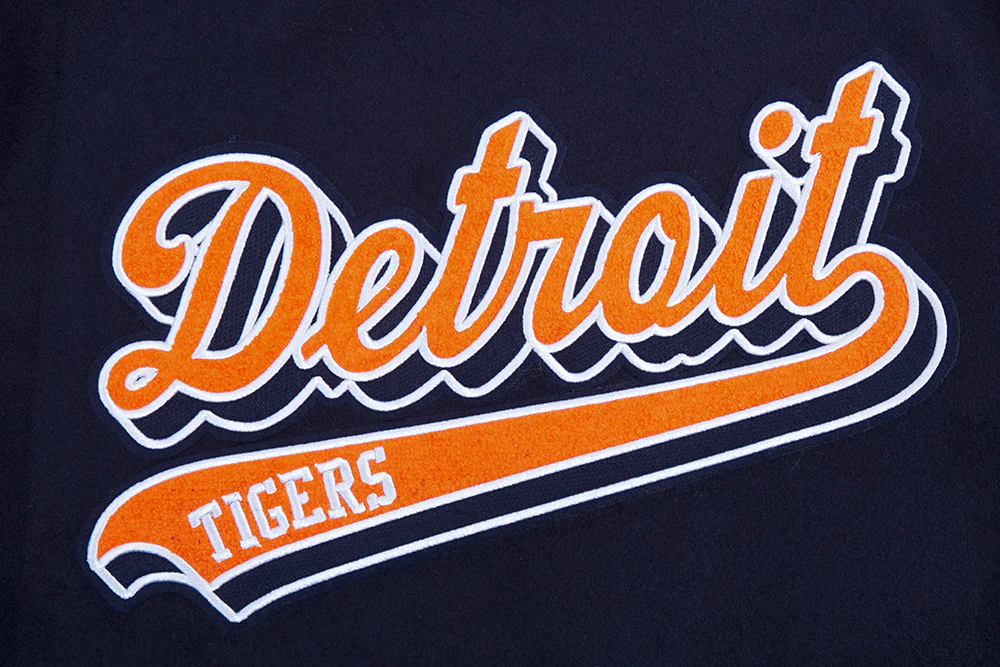 MLB DETROIT TIGERS SCRIPT TAIL MEN'S RIB WOOL VARSITY (MIDNIGHT NAVY/ORANGE/MIDNIGHT NAVY) - Image 8