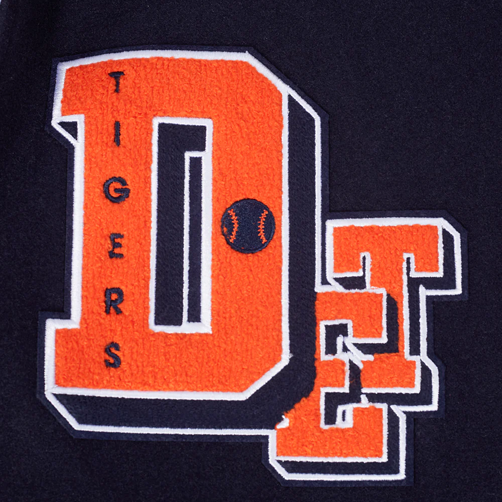 MLB DETROIT TIGERS BEST OF MEN'S RIB WOOL VARSITY JACKET (MIDNIGHT NAVY/ORANGE/MIDNIGHT NAVY) - Image 7
