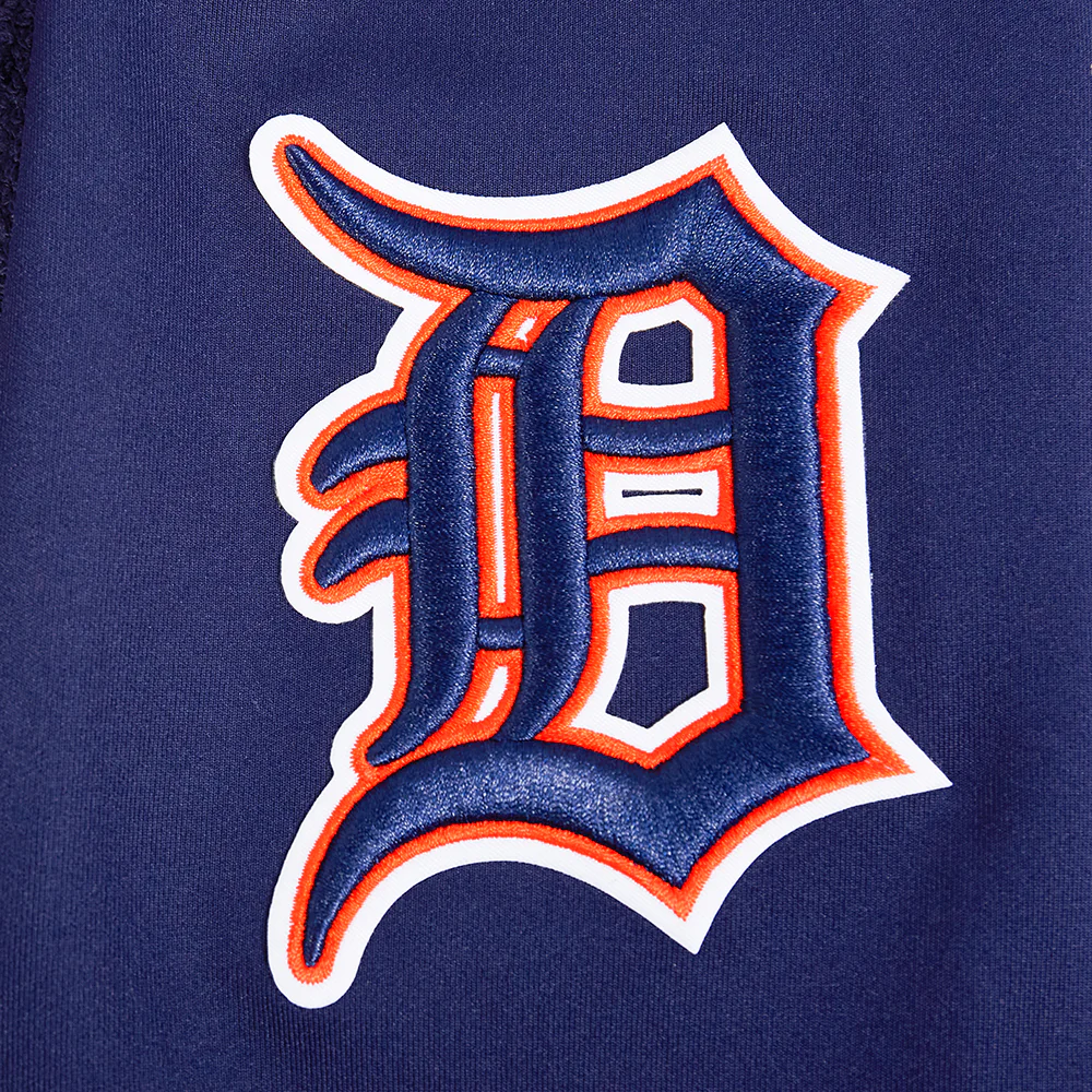 MLB DETROIT TIGERS CLASSIC TRACK MEN'S TRACK JACKET (MIDNIGHT NAVY / ORANGE) - Image 6
