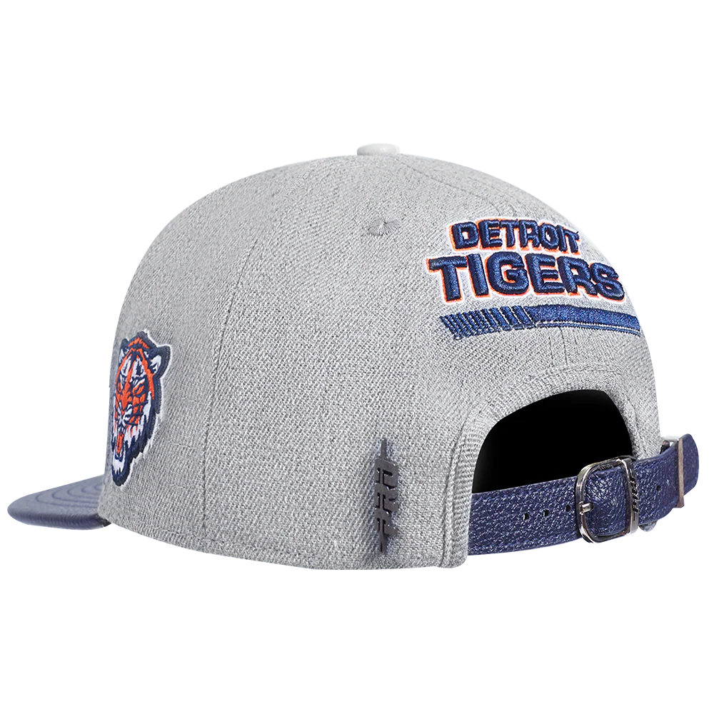 MLB DETROIT TIGERS FAST LANE STRAPBACK HAT (HEATHER GREY) - Image 3