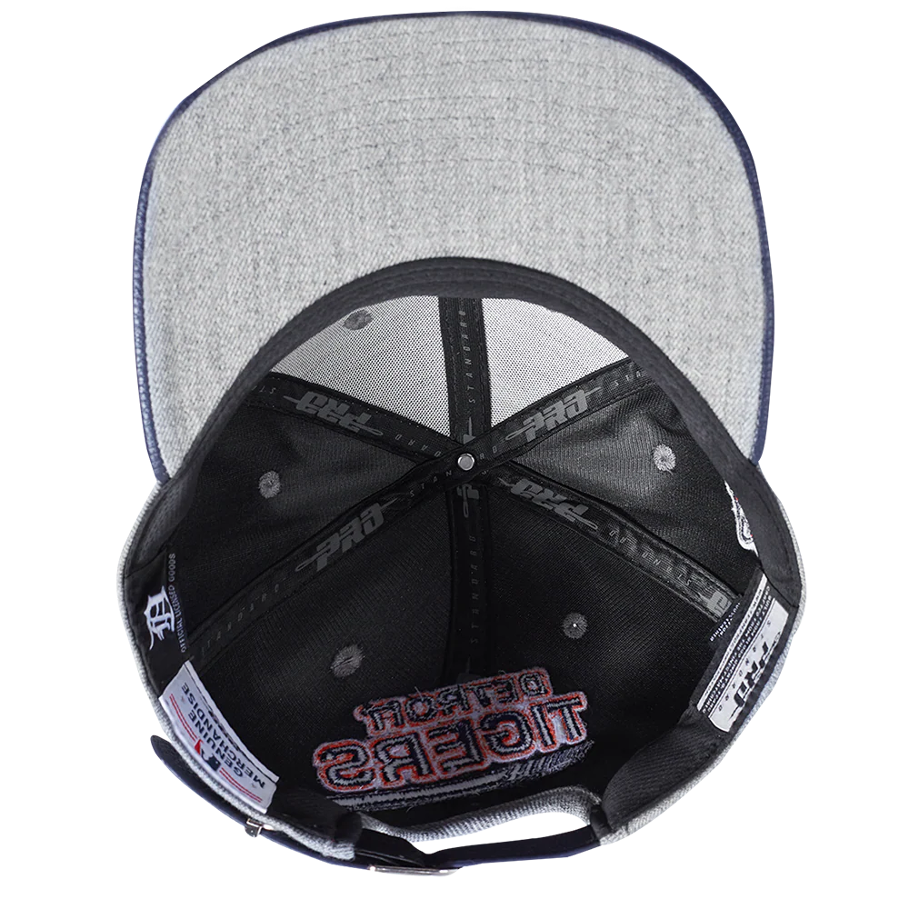 MLB DETROIT TIGERS FAST LANE STRAPBACK HAT (HEATHER GREY) - Image 6