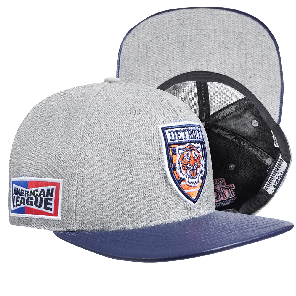 MLB DETROIT TIGERS FAST LANE STRAPBACK HAT (HEATHER GREY) - Image 8