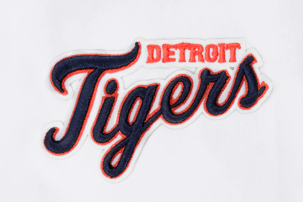 MLB DETROIT TIGERS SCRIPT TAIL WOMEN'S SINGLE JERSEY BOXY TOP (WHITE) - Image 7
