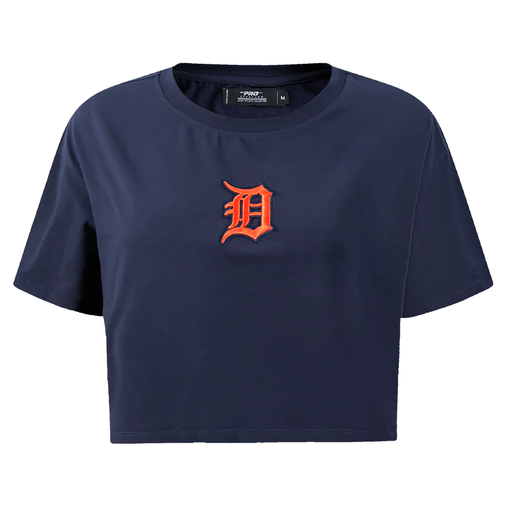 MLB DETROIT TIGERS WINGSPAN WOMEN'S SJ BOXY TEE (MIDNIGHT NAVY) - Image 3