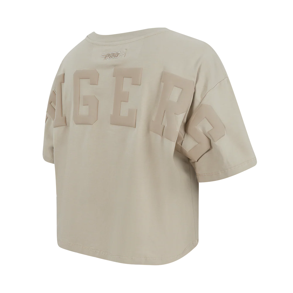 MLB DETROIT TIGERS WINGSPAN WOMEN'S SJ BOXY TEE (TAUPE) - Image 6