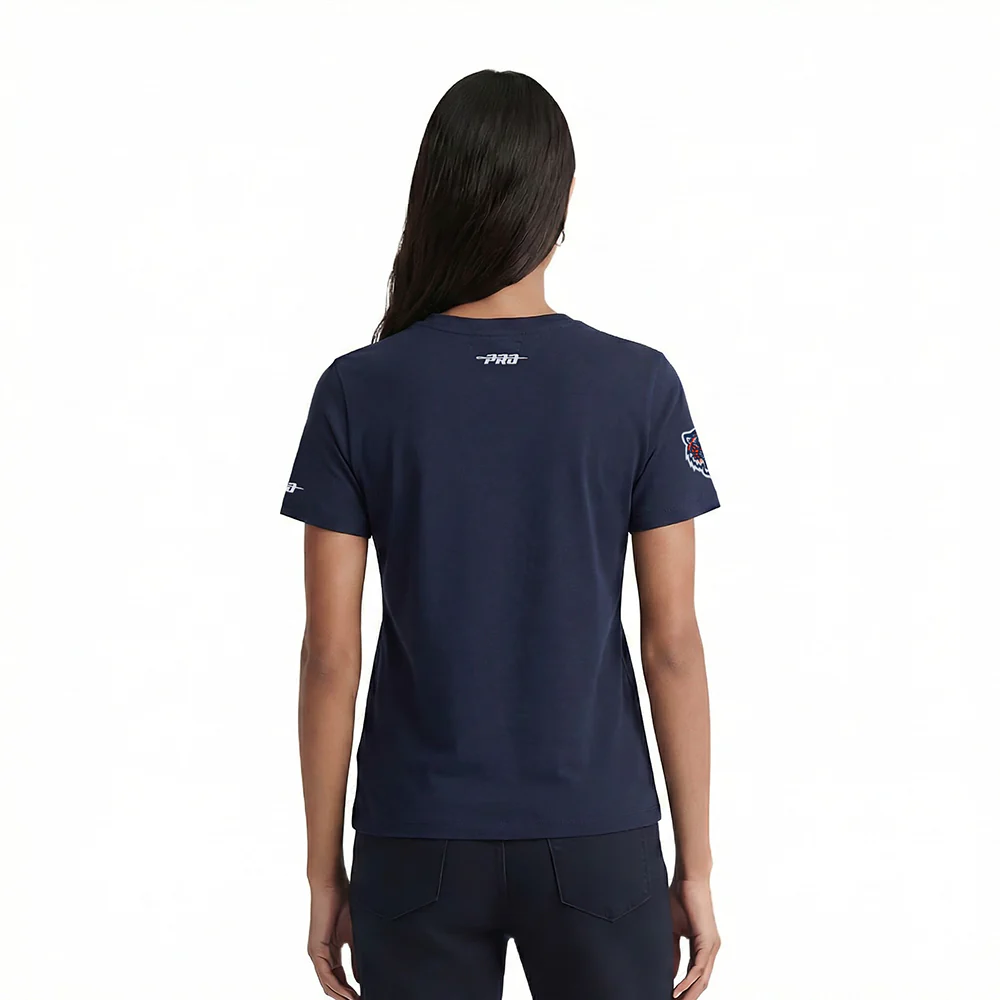 MLB DETROIT TIGERS CLASSIC CHENILLE WOMEN'S SJ SLIM FIT TOP (MIDNIGHT NAVY) - Image 2