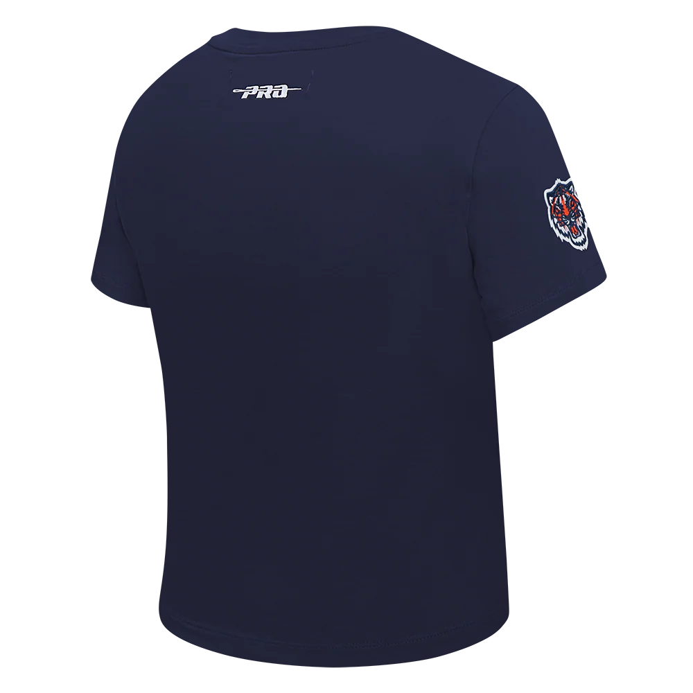 MLB DETROIT TIGERS CLASSIC CHENILLE WOMEN'S SJ SLIM FIT TOP (MIDNIGHT NAVY) - Image 4