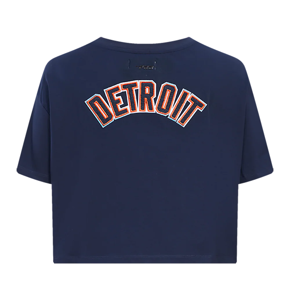 MLB DETROIT TIGERS CLASSIC WOMEN'S BOXY TOP (MIDNIGHT NAVY) - Image 4