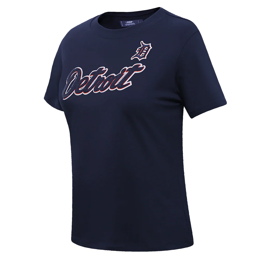 MLB DETROIT TIGERS CLASSIC SHORT SLEEVE WOMEN'S SLIM FIT TOP (MIDNIGHT NAVY) - Image 2