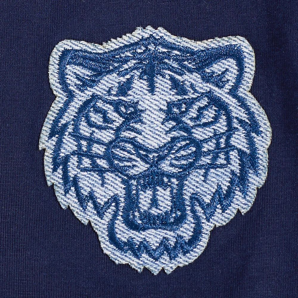 MLB DETROIT TIGERS VARSITY BLUES WOMEN'S BOXY TOP (MIDNIGHT NAVY) - Image 6