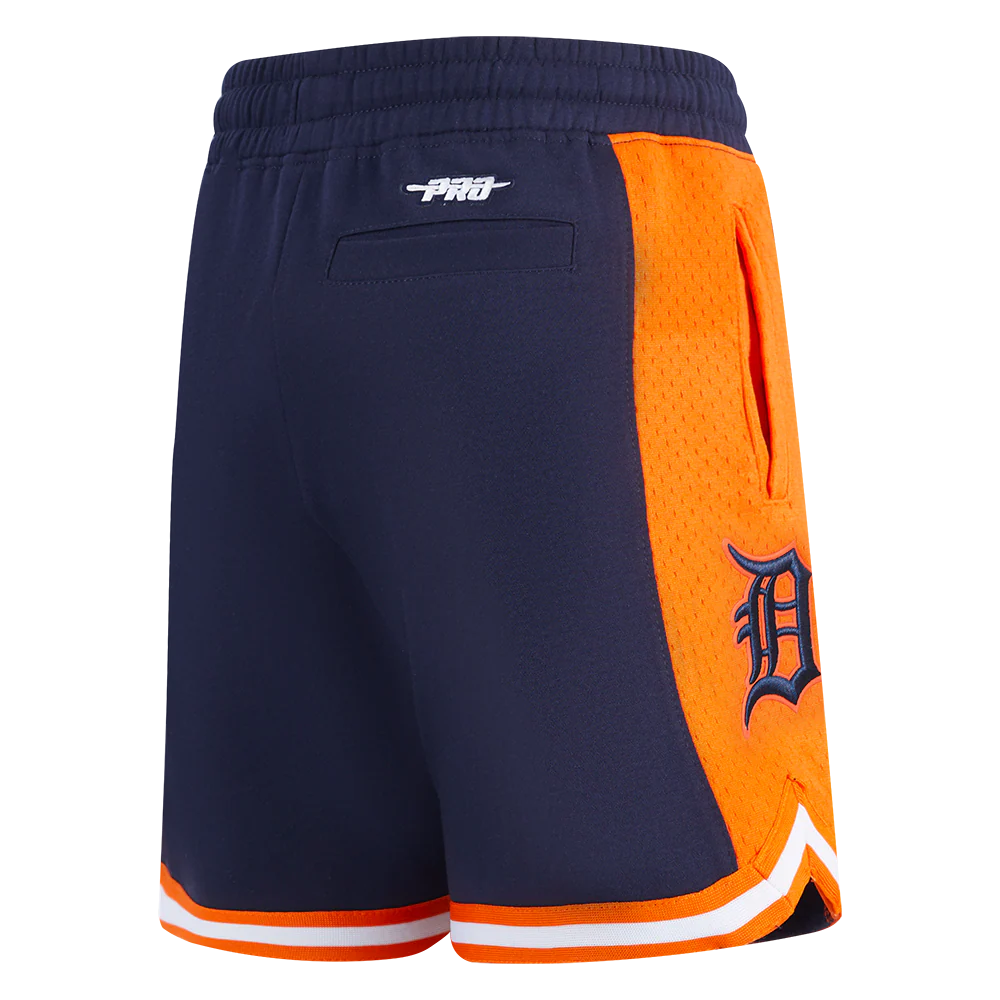 MLB DETROIT TIGERS CLASSIC BIG BOYS FLEECE 2.0 SHORT (MIDNIGHT NAVY/ORANGE) - Image 4