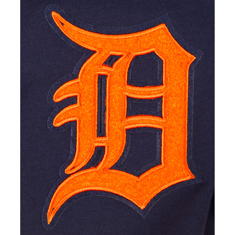 MLB DETROIT TIGERS CLASSIC BIG BOYS FLEECE 2.0 SHORT (MIDNIGHT NAVY/ORANGE) - Image 5