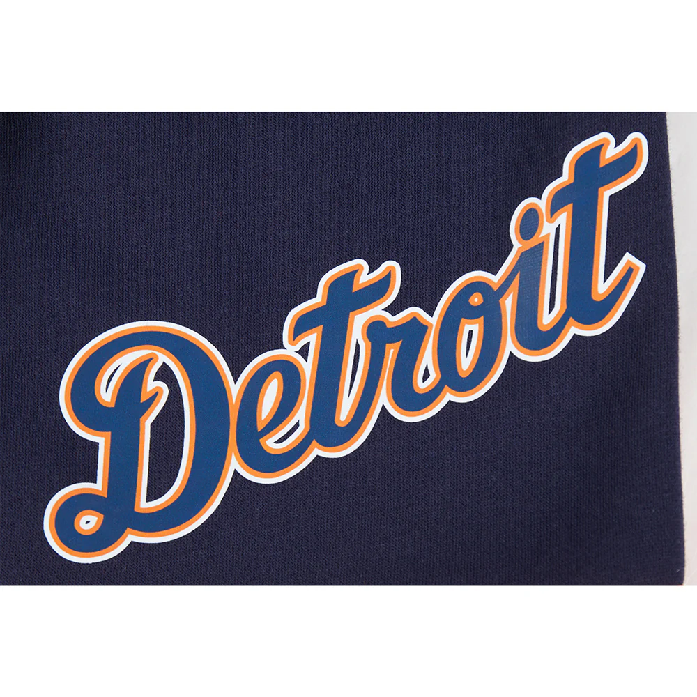 MLB DETROIT TIGERS CLASSIC BIG BOYS FLEECE 2.0 SHORT (MIDNIGHT NAVY/ORANGE) - Image 6