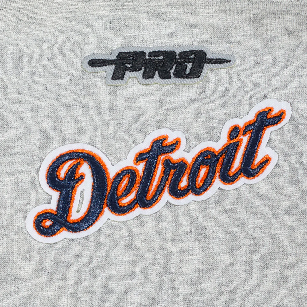 MLB DETROIT TIGERS CLASSIC BIG GIRLS FLEECE CREWNECK (HEATHER GREY) - Image 7