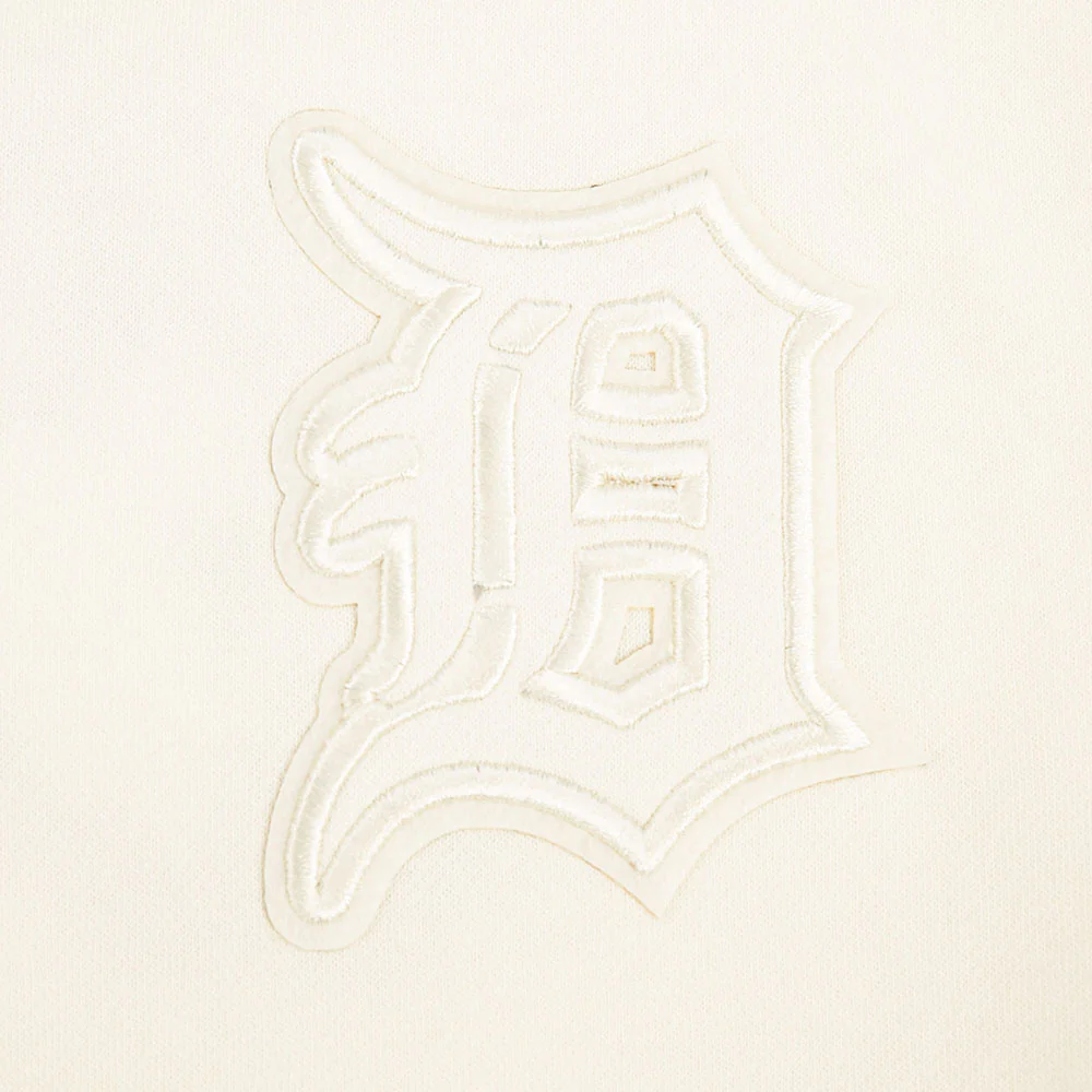MLB DETROIT TIGERS NEUTRAL BIG GIRL'S  FLEECE CREWNECK (EGGSHELL) - Image 7