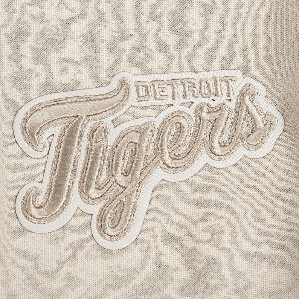 MLB DETROIT TIGERS NEUTRAL BIG GIRL'S FLEECE PO HOODIE (TAUPE) - Image 5