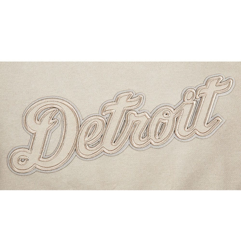 MLB DETROIT TIGERS NEUTRAL BIG GIRL'S FLEECE PO HOODIE (TAUPE) - Image 7
