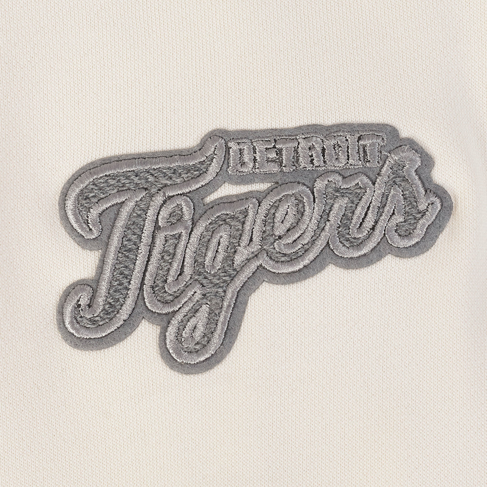 MLB DETROIT TIGERS REVERSE FRENCH TERRY WOMEN'S FLEECE CREWNECK (EGGSHELL) - Image 11