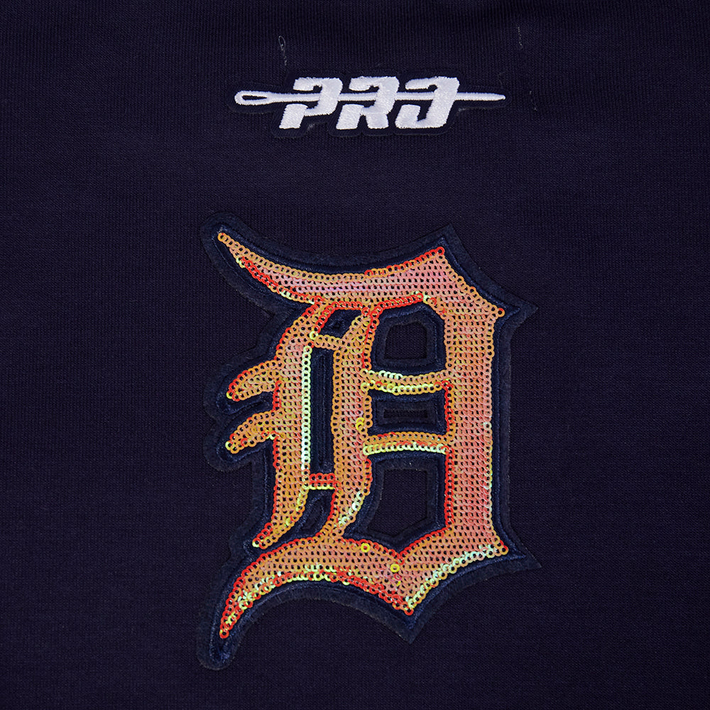 MLB DETROIT TIGERS GAME DAY CLASSICS WOMEN'S DOUBLE KNIT CREWNECK (MIDNIGHT NAVY) - Image 10