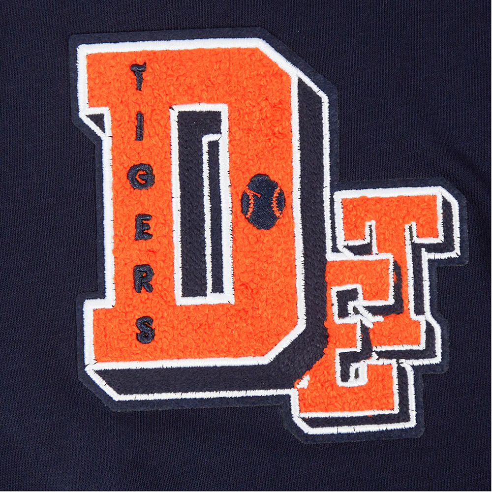 MLB DETROIT TIGERS BEST OF WOMEN'S FLC FZ HOODIE (MIDNIGHT NAVY) - Image 9