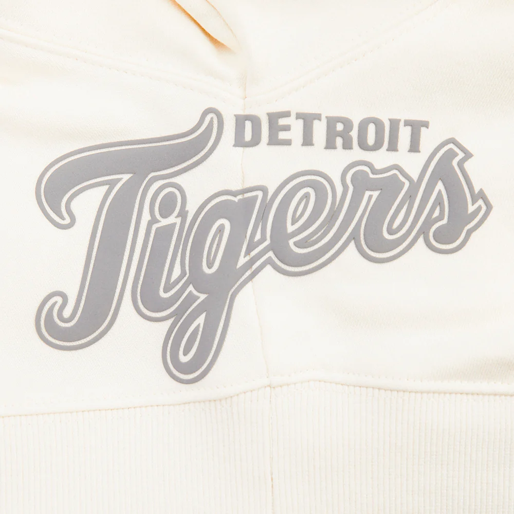 MLB DETROIT TIGERS STREET TEAM WOMEN'S FLC CREWNECK (EGGSHELL) - Image 5