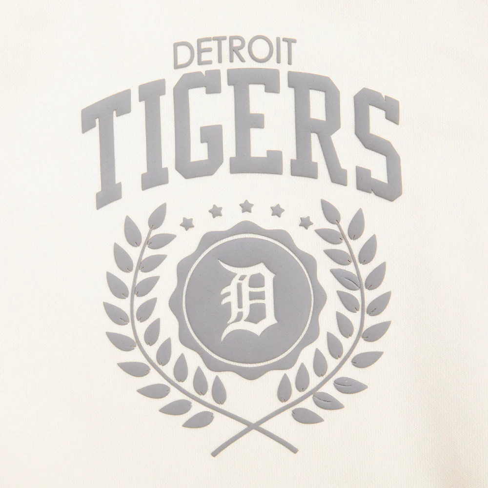 MLB DETROIT TIGERS STREET TEAM WOMEN'S FLC CREWNECK (EGGSHELL) - Image 8